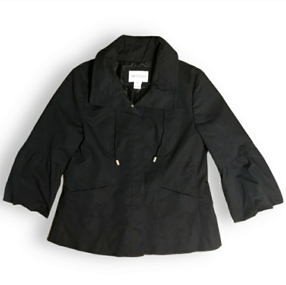 WHITE HOUSE BLACK MARKET Cropped Jacket 3/4 Puff Sleeves NWOT! - Picture 12 of 12